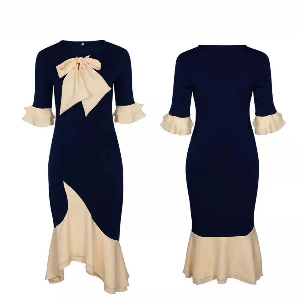 Vintage Inspired Ruffle Dress - Picture 3 of 5